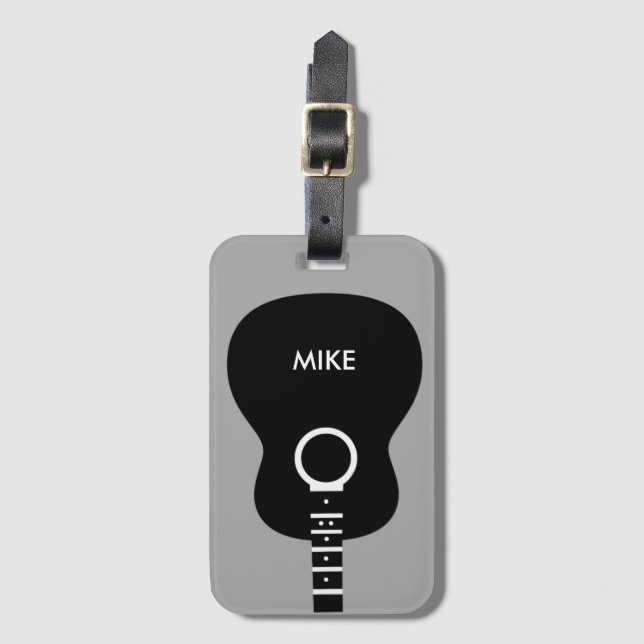 hey. it's my guitar luggage tag (Front Vertical)