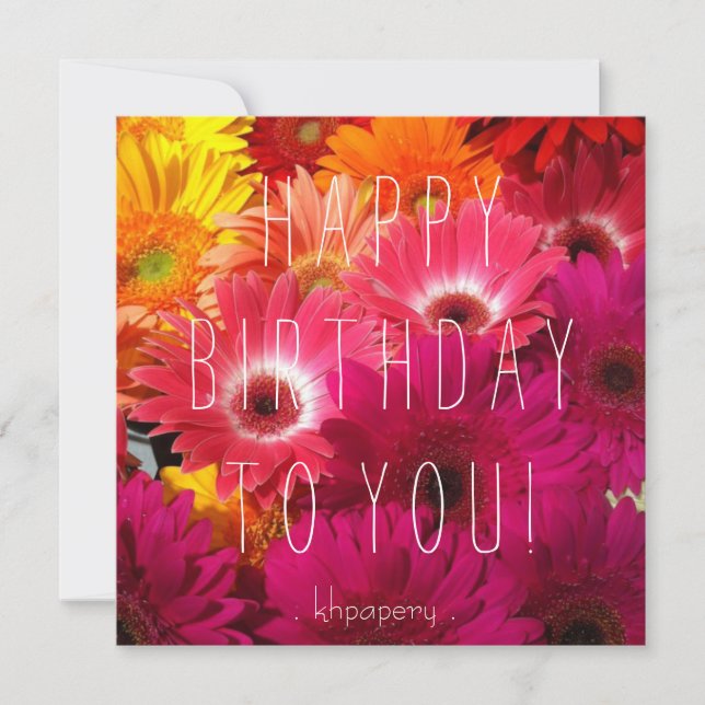 Hey jolie fille ! Carte d'anniversaire (Devant)