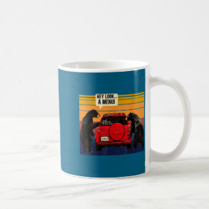 Hey Look A Menu Camng Camper, Retro Vintage Funny Coffee Mug