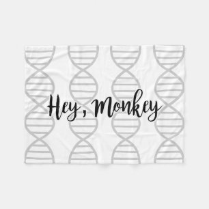 Hey Monkey, Double Helix Fleece Blanket