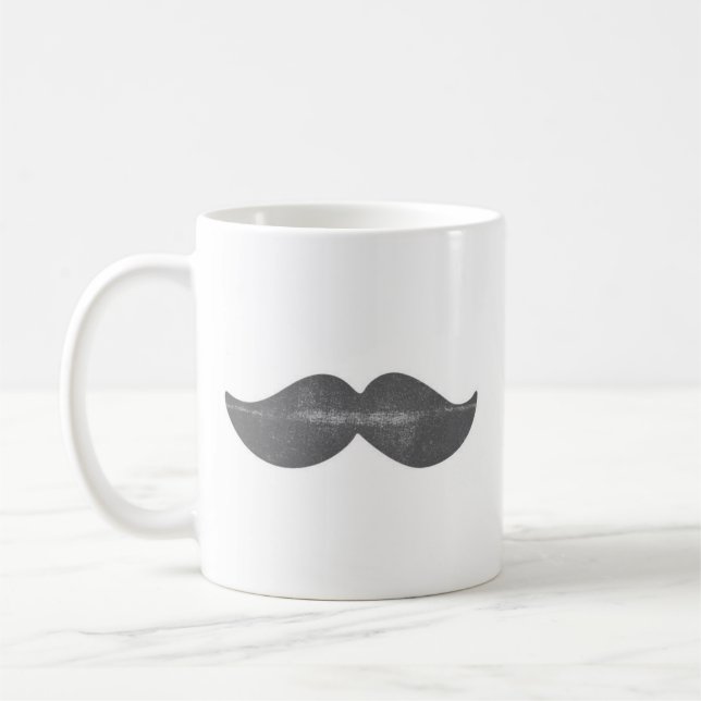 Hey!Moustache Coffee Mug (Left)