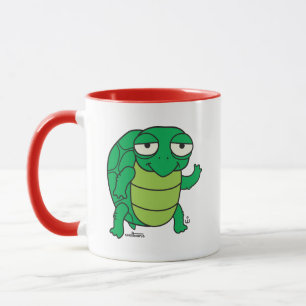 Hey Pal ! Tortue caricaturale café Mug