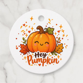 Hey Pumpkin Cute Halloween Gift Tag