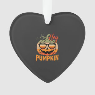 Hey Pumpkin Retro Halloween Sunglasses Ornament