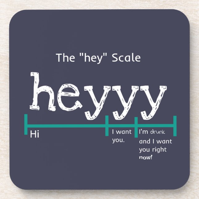 Hey Scale Heyyy Funny Coaster (Front)