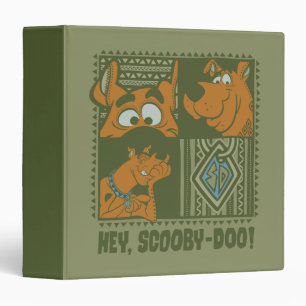 Hey Scooby-Doo Tribal Square Graphic Binder