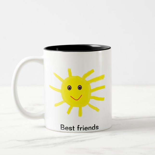 Hey Sunshine Two-Tone Coffee Mug (Left)