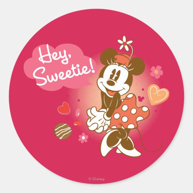 Hey Sweetie! Classic Round Sticker (Front)