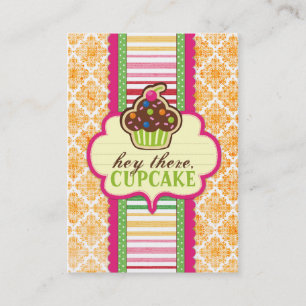Hey There, Cupcake Chubby Business Cards