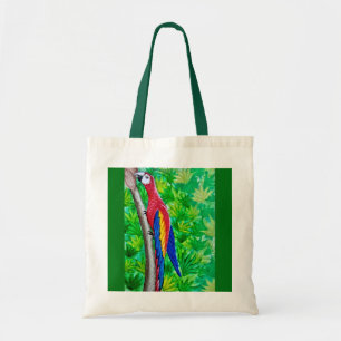 Hey, There’s a Scarlet Macaw in That Tree! Tote Bag