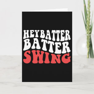 Hey Tter Swing Funny Sell Softll Game Day Card