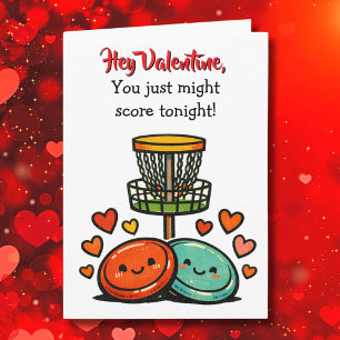 Hey Valentine, You just might Score   Flirty Card