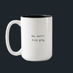 Hey warrior, keep going motivational Two-Tone coff Two-Tone Coffee Mug<br><div class="desc">This is a great gift for a coworker,  girlfriend or anyone who needs some daily motivation. 
If you need any assistance customizing your product,  please contact me through my store and I will be happy to help.</div>