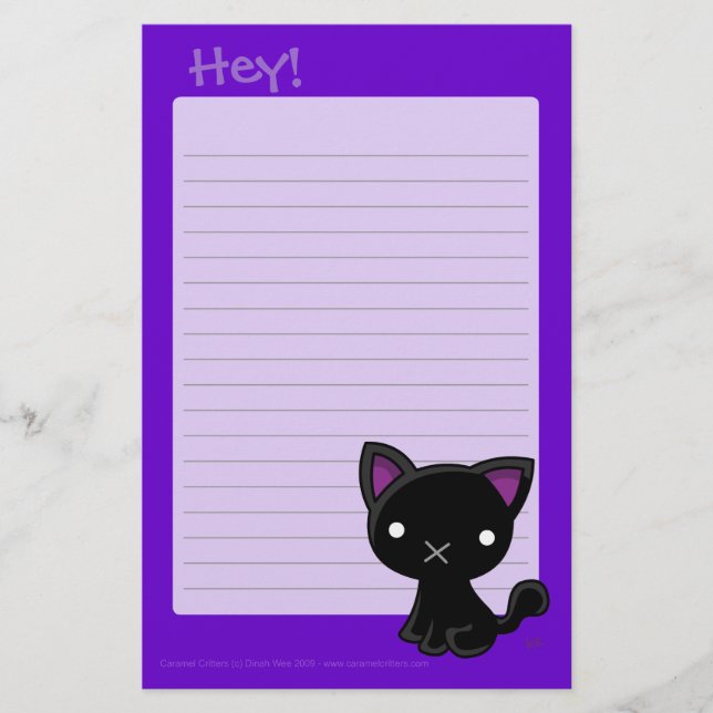 Hey Writing Pad Stationery (Front)