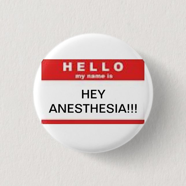 Hey you!! 1 inch round button (Front)