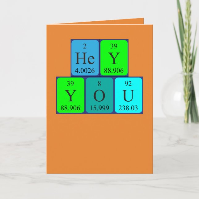 Hey You Birthday card 2 (Front)