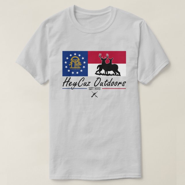 HeyCuz Outdoors Georgia T-Shirt (Design Front)