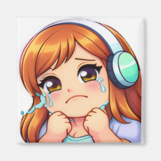 HG Emote: Official "Cry" Square Magnet 