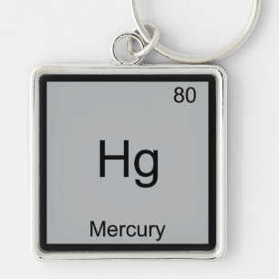 Hg - Mercury Funny Chemistry Element Symbol Tee Keychain