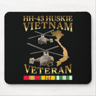 Hh 43 Huskie Helicopter Vietnam Veteran Hh-43 Viet Mouse Pad