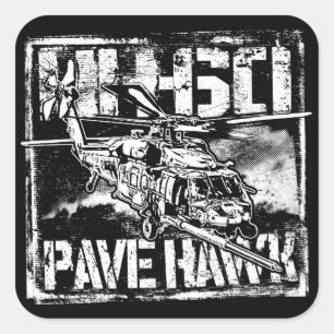 HH-60 Pave Hawk Square Stickers Sticker