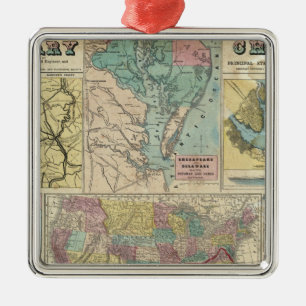 HH Lloyd Campaign Military Charts Metal Ornament