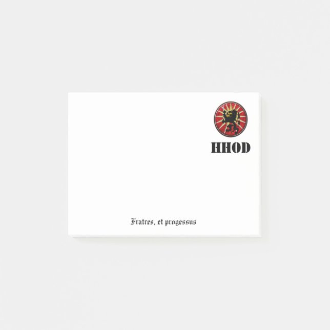 HHOD post-it notes (Front)