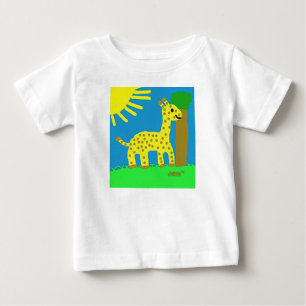 HI54ECO Safari Friends Girard Giraffe Boy Baby T-Shirt