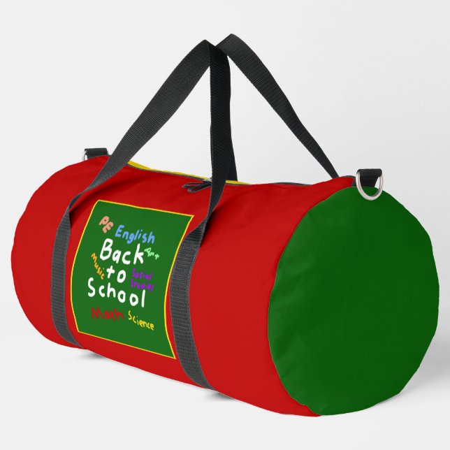 HI54EDU Back to School Duffle Bag (Left Corner)