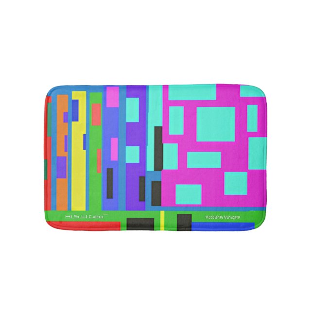 HI54Geo Geo Building Bath Mat (Front)
