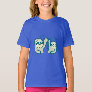 Hi5 Sloths Girls' American Apparel Organic T-Shirt