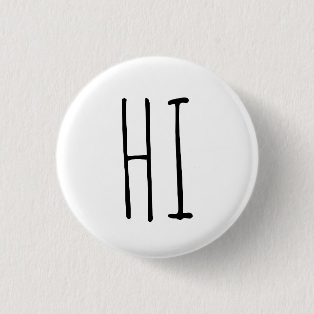 HI 1 INCH ROUND BUTTON (Front)