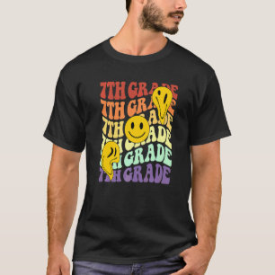 Hi 7th seventh grade teacher Back To School Retro T-Shirt