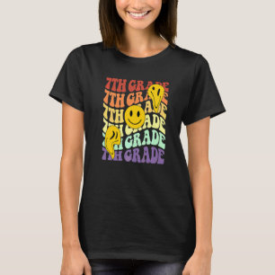 Hi 7th seventh grade teacher Back To School Retro T-Shirt