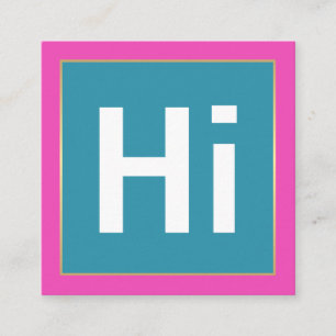 Hi BOLD COLORS BUSINESS CARDS