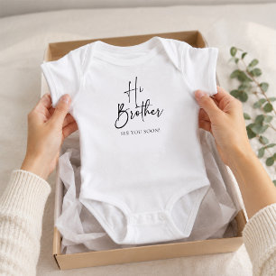 Hi Brother Baby Bodysuit