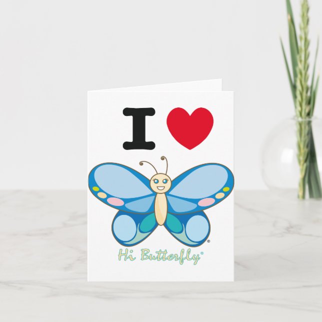 Hi Butterfly® Note Card (Front)