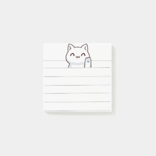 Hi cute cat simple post-it notes