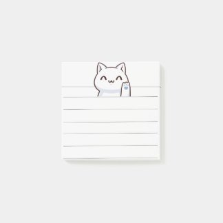 Hi cute cat simple post-it notes