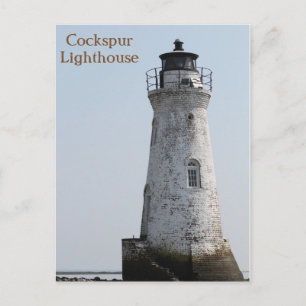 Hi def Photography Cockspur Lighthouse, Savannah Postcard