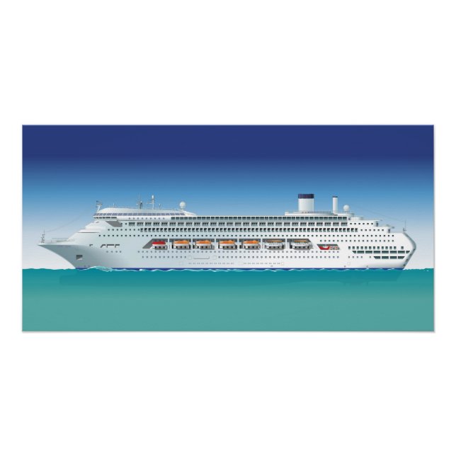 Hi-detailed cruise ship poster (Front)