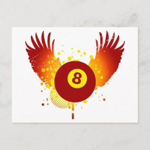 hi-fi billiards postcard