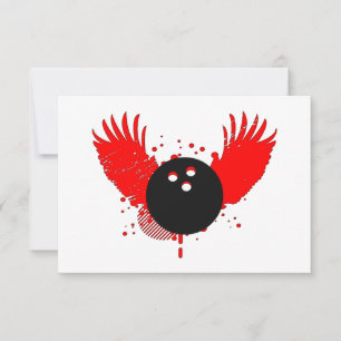 hi-fi bowling ball invitation
