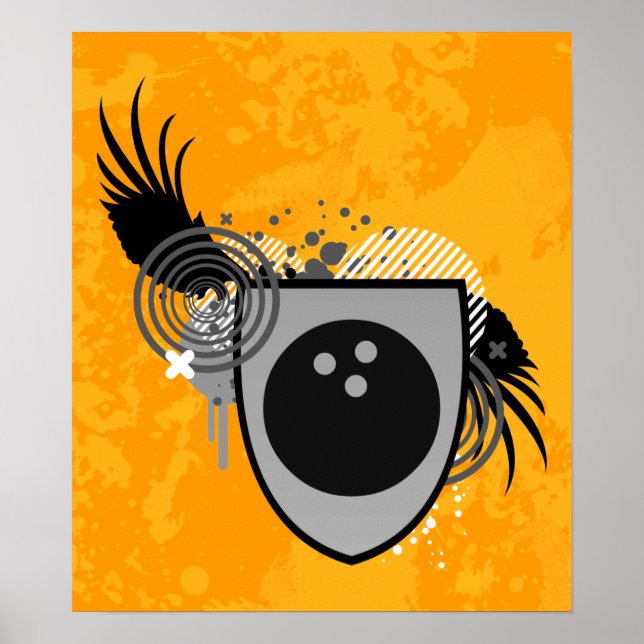 hi-fi bowling crest poster (Front)