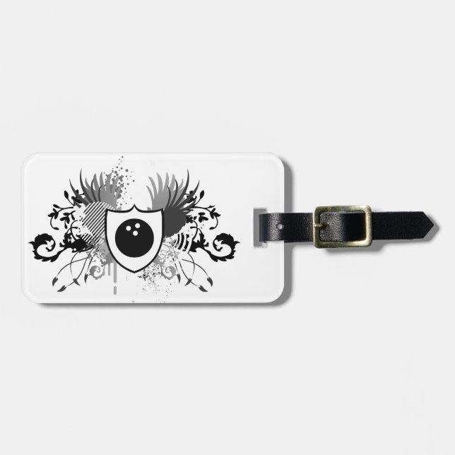 hi-fi bowling luggage tag (Front Horizontal)