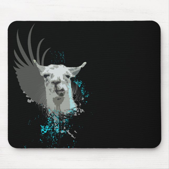 hi-fi llama. mouse pad (Front)