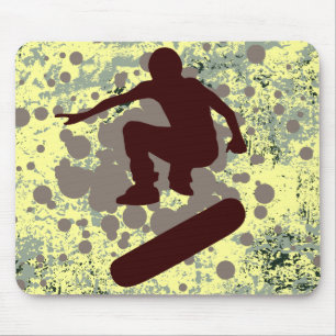 hi-fi skateboarding : bubbles : mouse pad