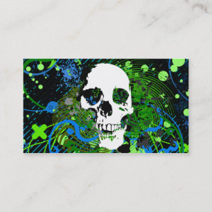 hi-fi skull business card