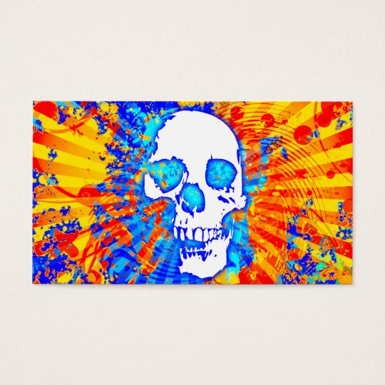 hi-fi skull business card