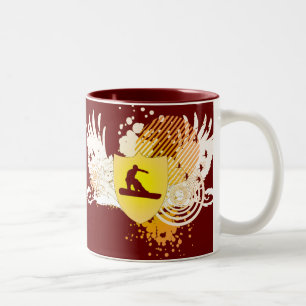 hi-fi snowboard Two-Tone coffee mug